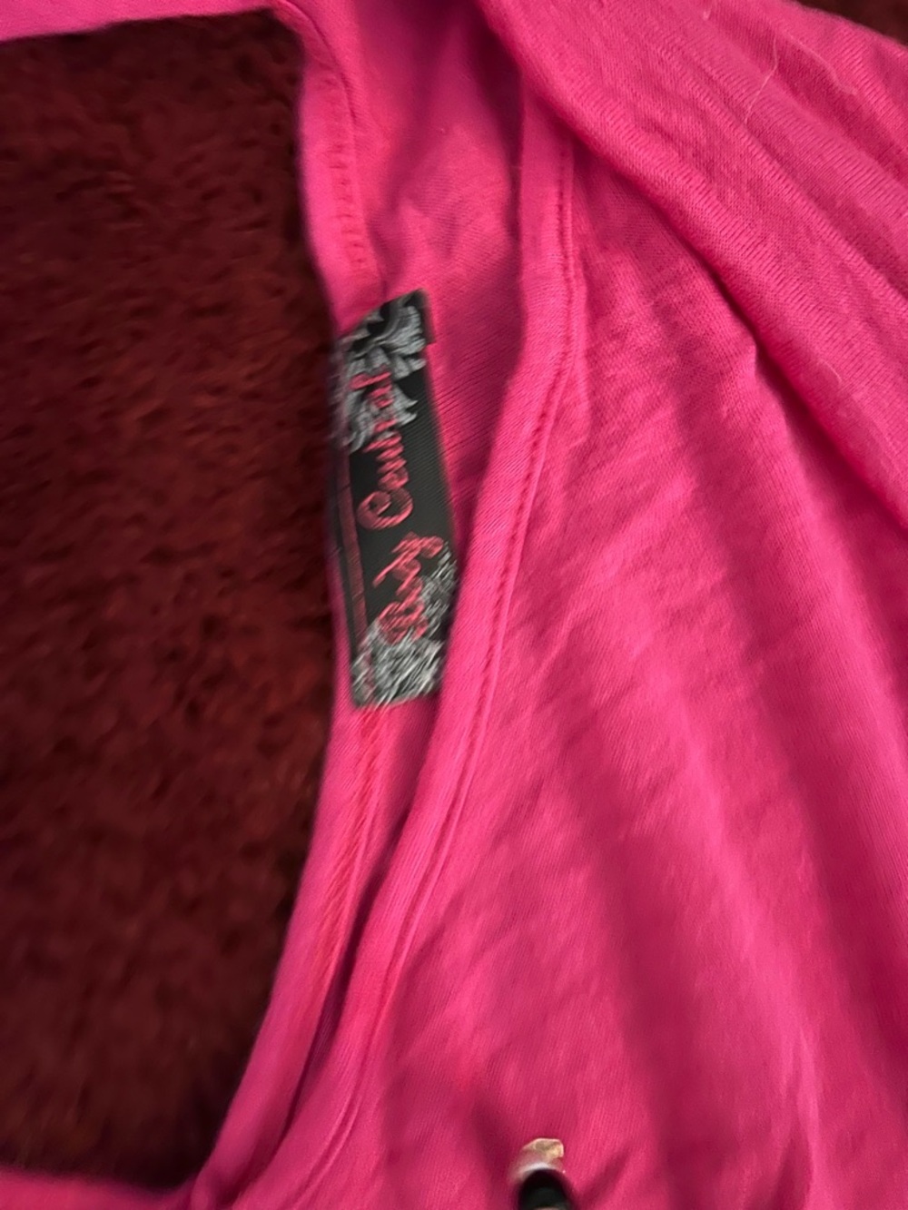 Body Central Hot Pink Women's Scoop Neck Blouse